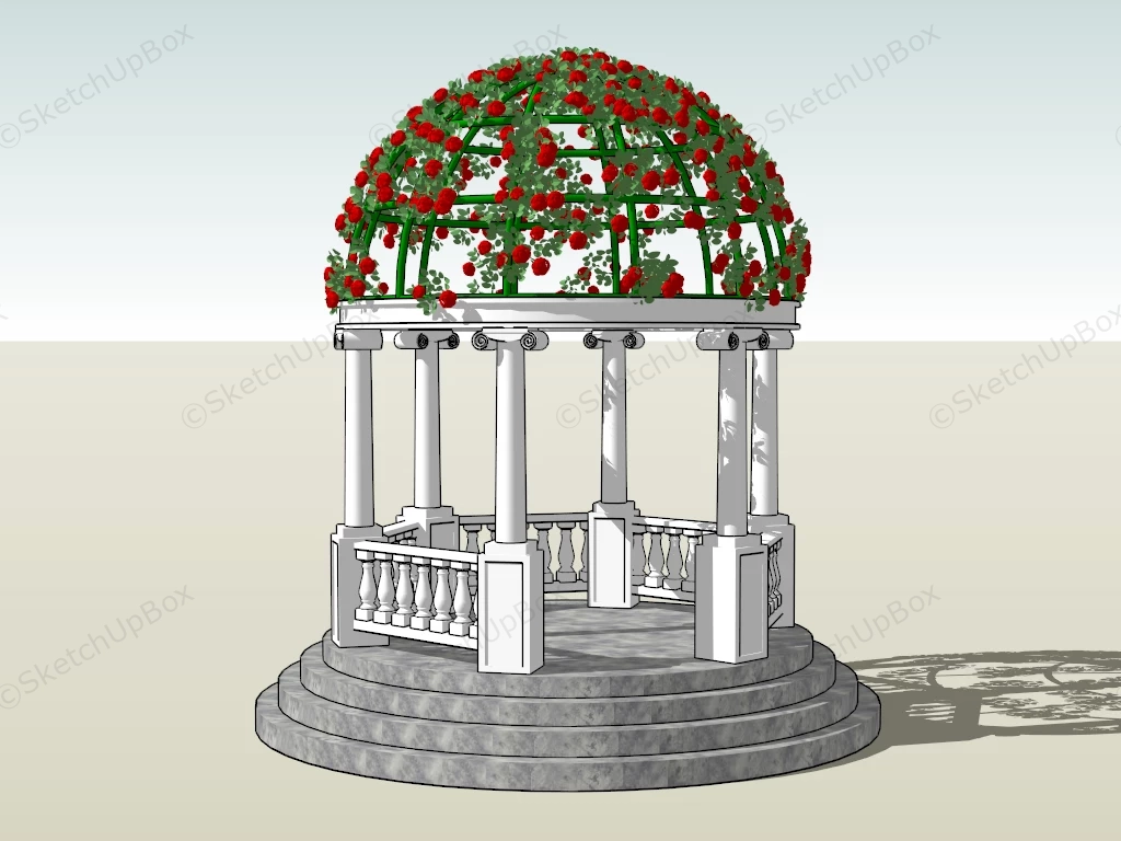 Greek And Roman Garden Pavilion sketchup model preview - SketchupBox