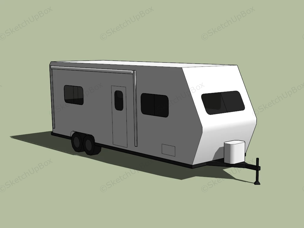 Small Camper Trailer sketchup model preview - SketchupBox