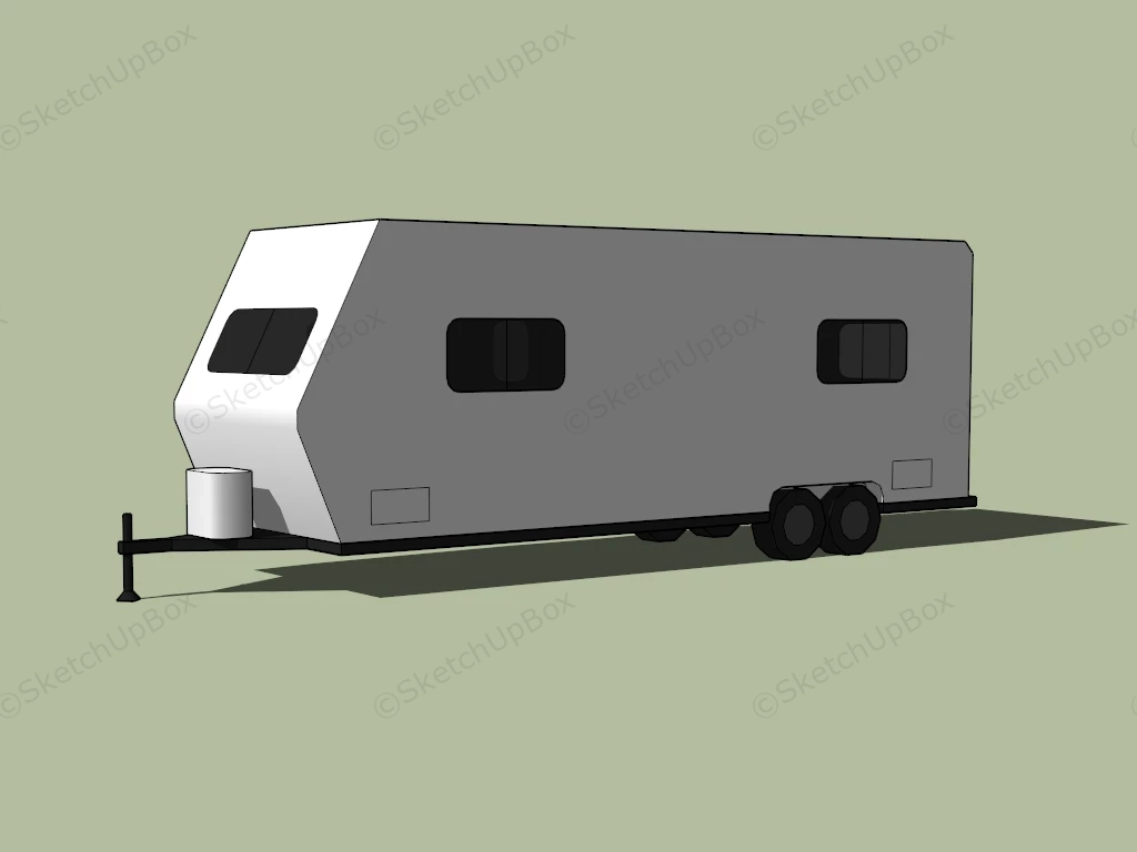 Small Camper Trailer sketchup model preview - SketchupBox