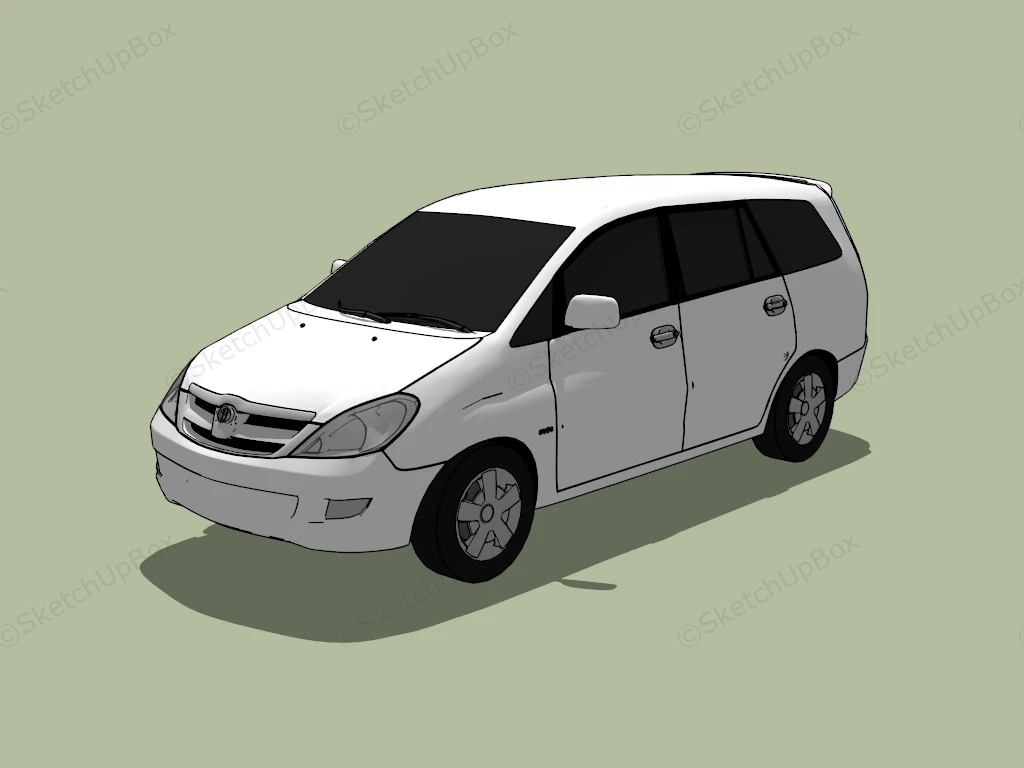 Toyota Innova MPV sketchup model preview - SketchupBox