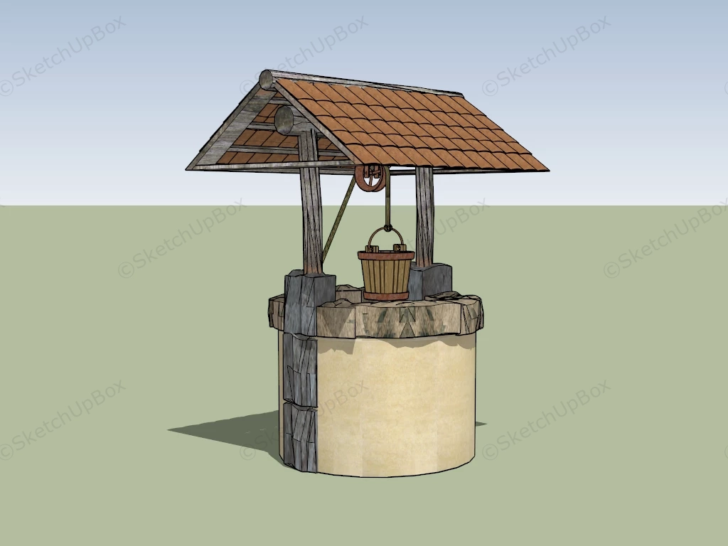 Old Wishing Well sketchup model preview - SketchupBox