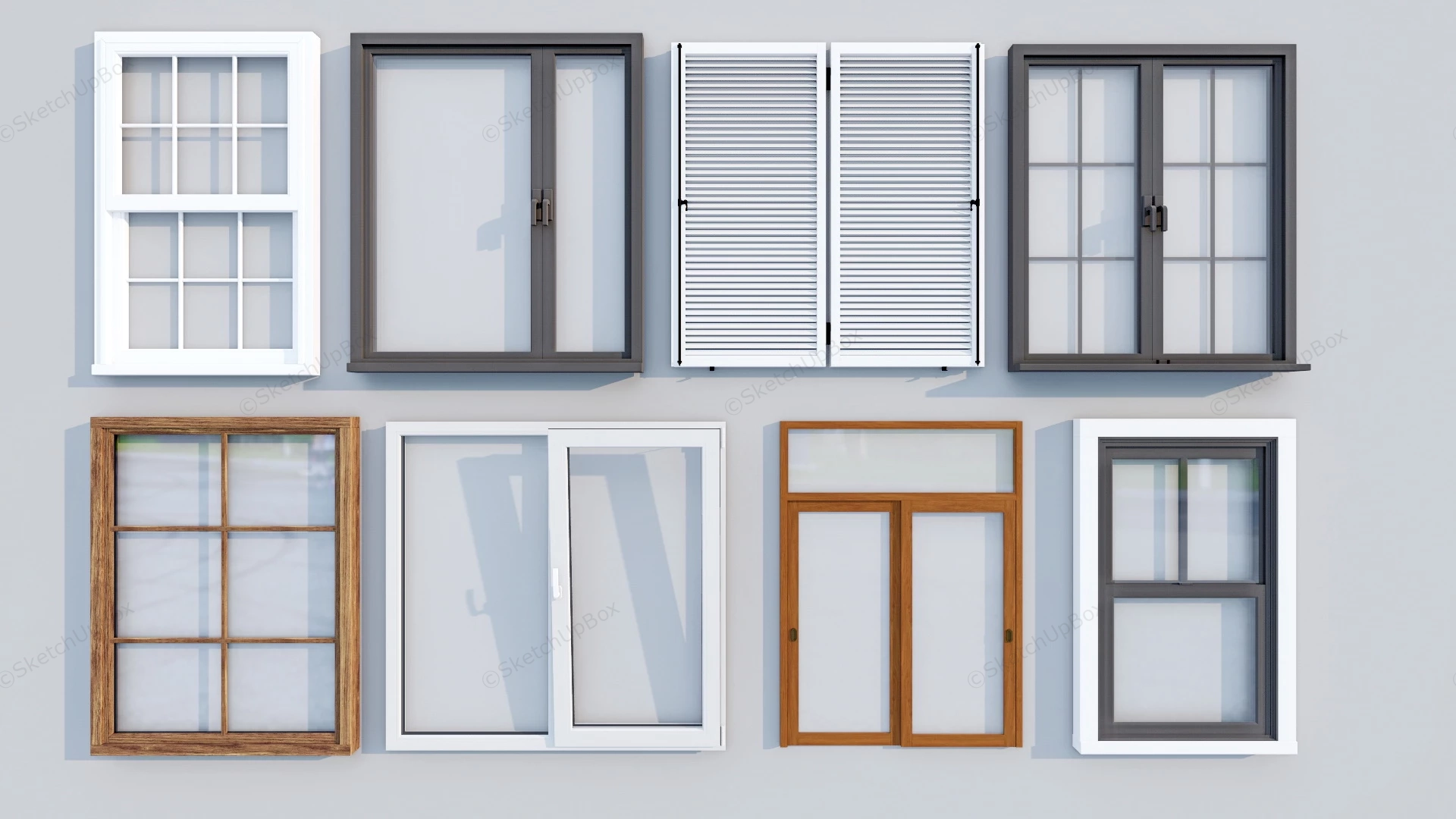 Window Collection sketchup model preview - SketchupBox