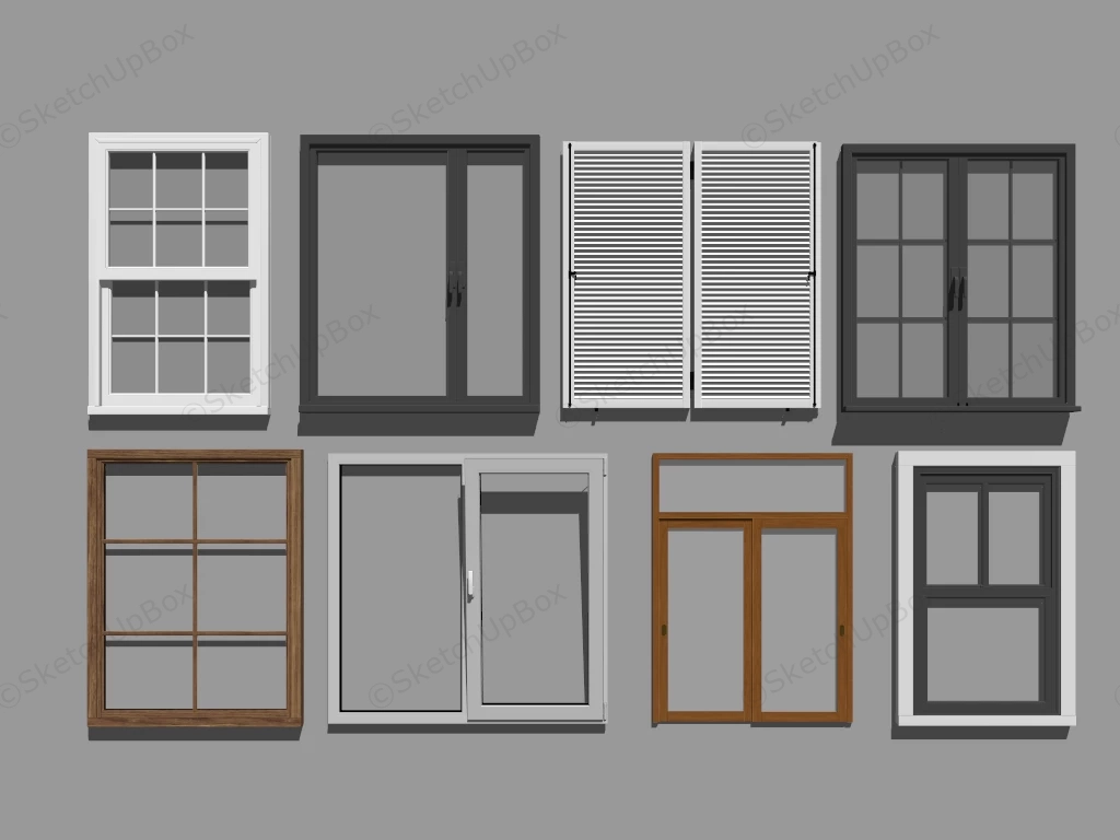 Window Collection sketchup model preview - SketchupBox