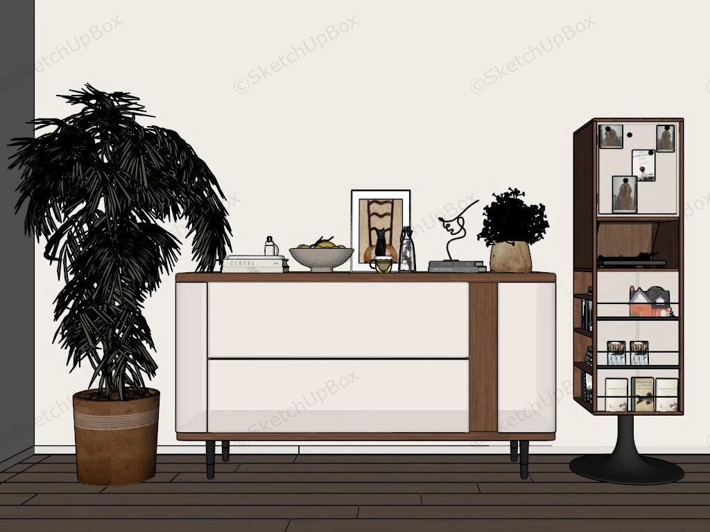 Modern Living Room Sideboard sketchup model preview - SketchupBox