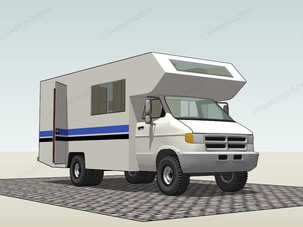 Small Class C Motorhome sketchup model preview - SketchupBox