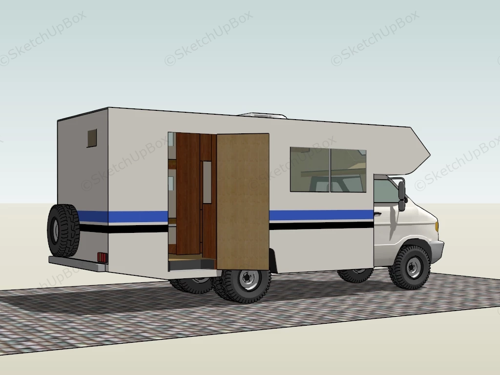 Small Class C Motorhome sketchup model preview - SketchupBox