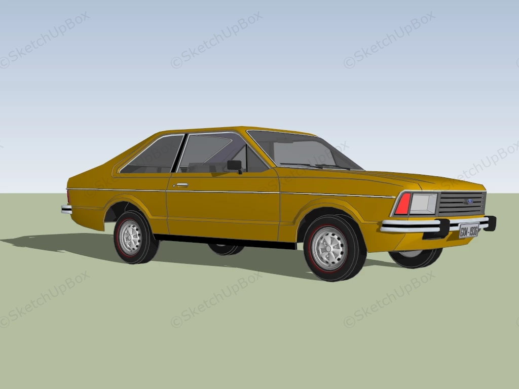 Ford Corcel II sketchup model preview - SketchupBox