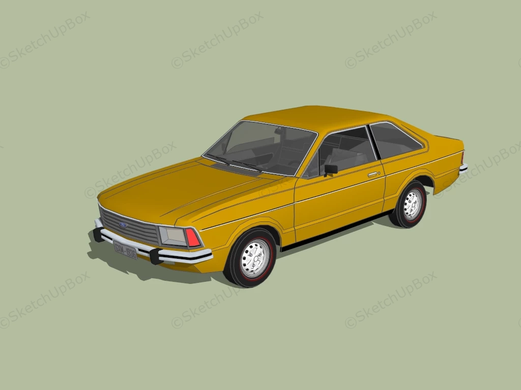 Ford Corcel II sketchup model preview - SketchupBox