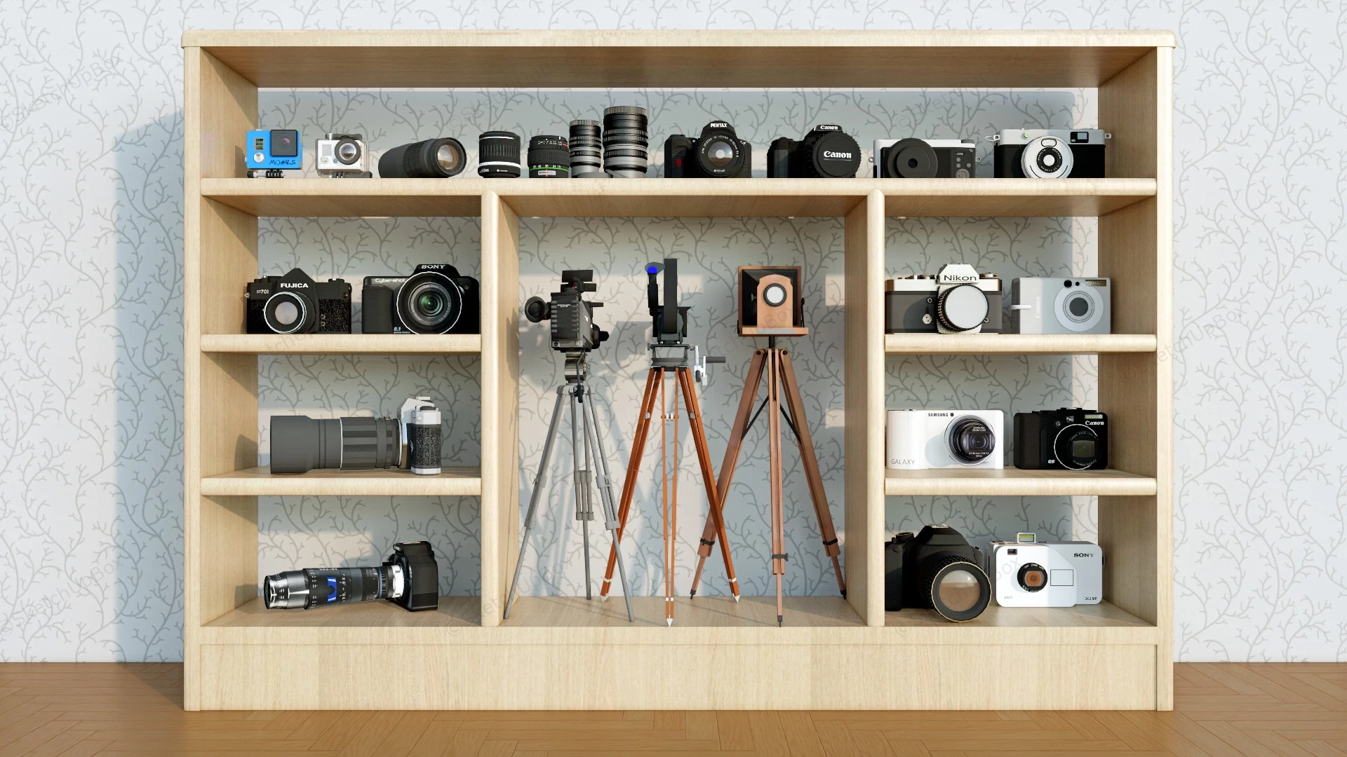 Camera Collection sketchup model preview - SketchupBox