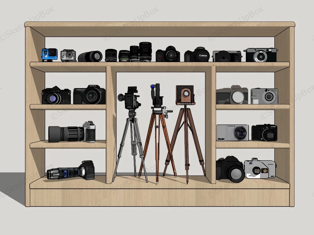 Camera Collection sketchup model preview - SketchupBox