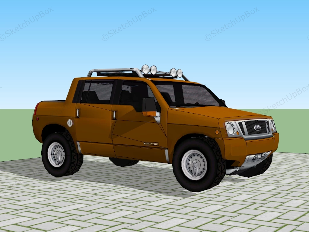 Ford Equator Concept sketchup model preview - SketchupBox