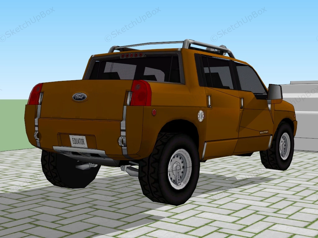 Ford Equator Concept sketchup model preview - SketchupBox