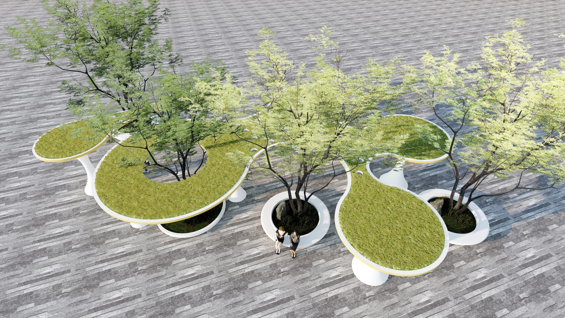 Landscape Pergola Idea sketchup model preview - SketchupBox