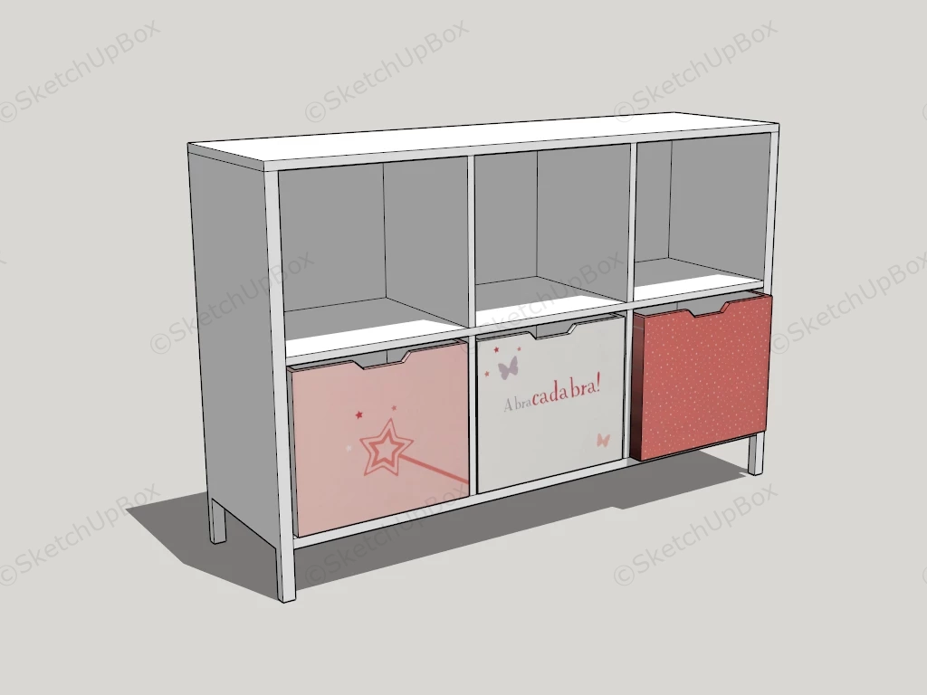 Toy Storage Cabinet sketchup model preview - SketchupBox