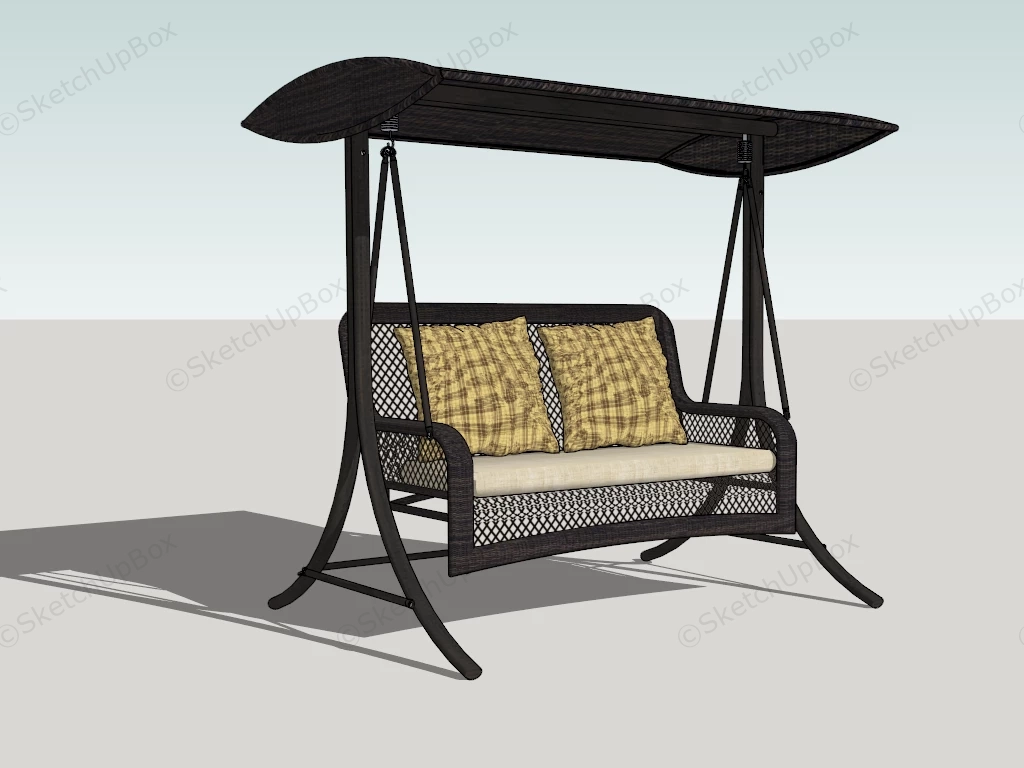 Free Standing Porch Swing sketchup model preview - SketchupBox