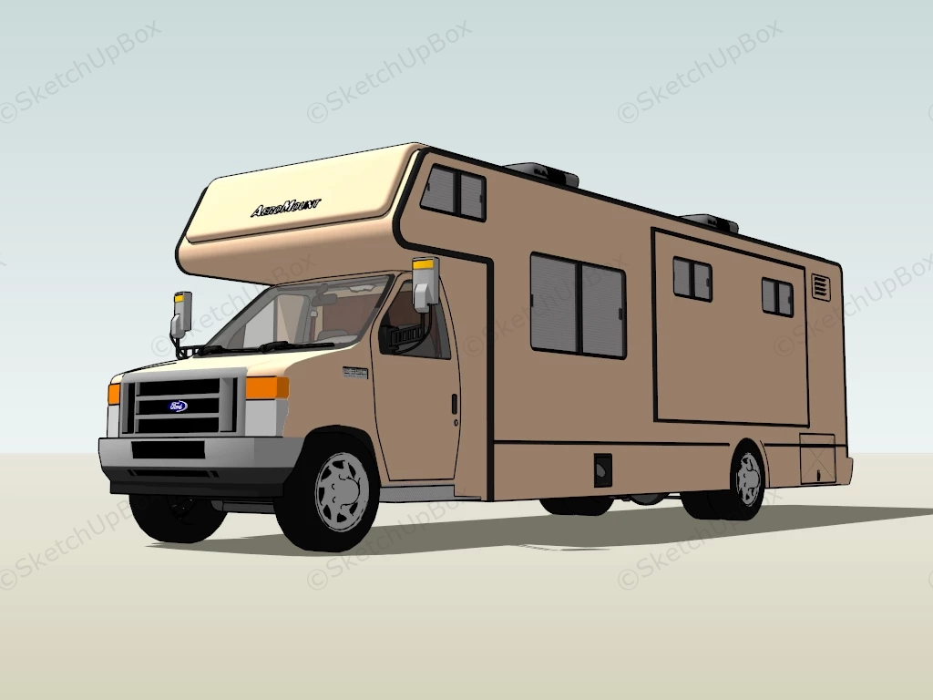 Ford E 350 RV sketchup model preview - SketchupBox