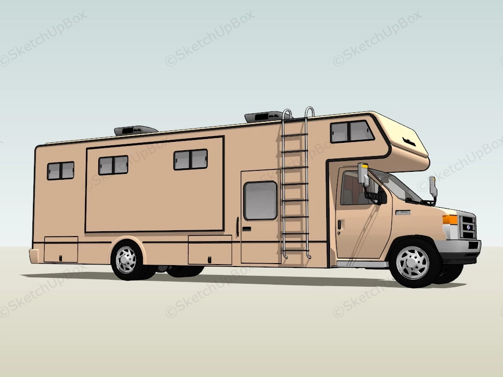 Ford E 350 RV sketchup model preview - SketchupBox