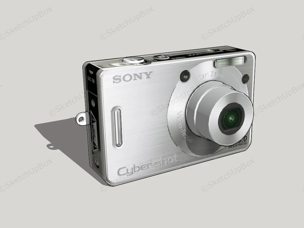 Sony Cyber Shot Camera sketchup model preview - SketchupBox