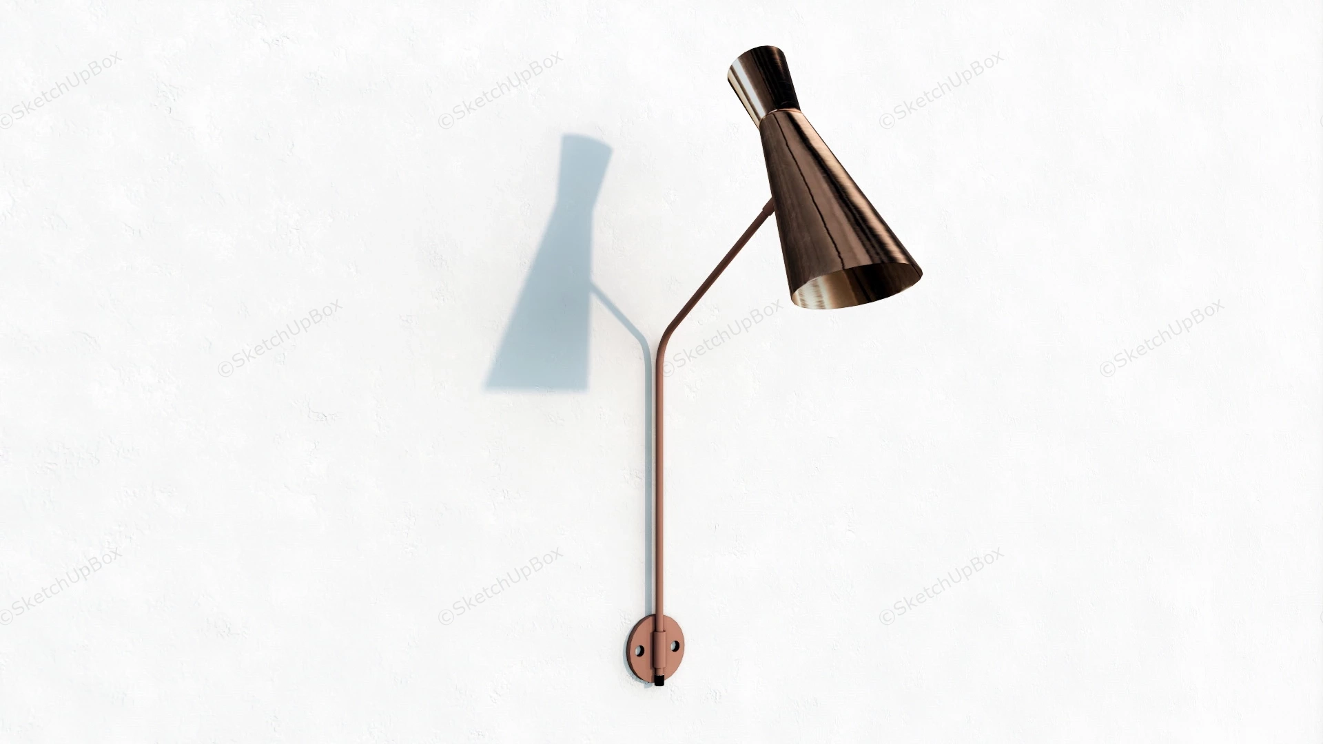 Copper Sconce Light sketchup model preview - SketchupBox