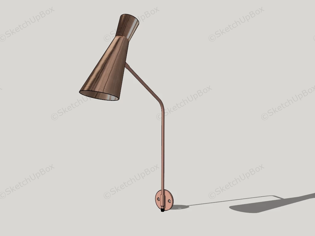 Copper Sconce Light sketchup model preview - SketchupBox