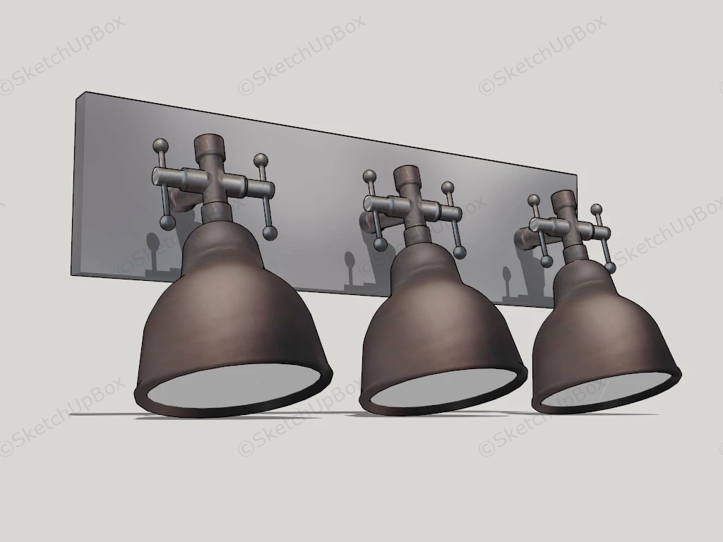 Vintage Industrial Wall Sconce sketchup model preview - SketchupBox