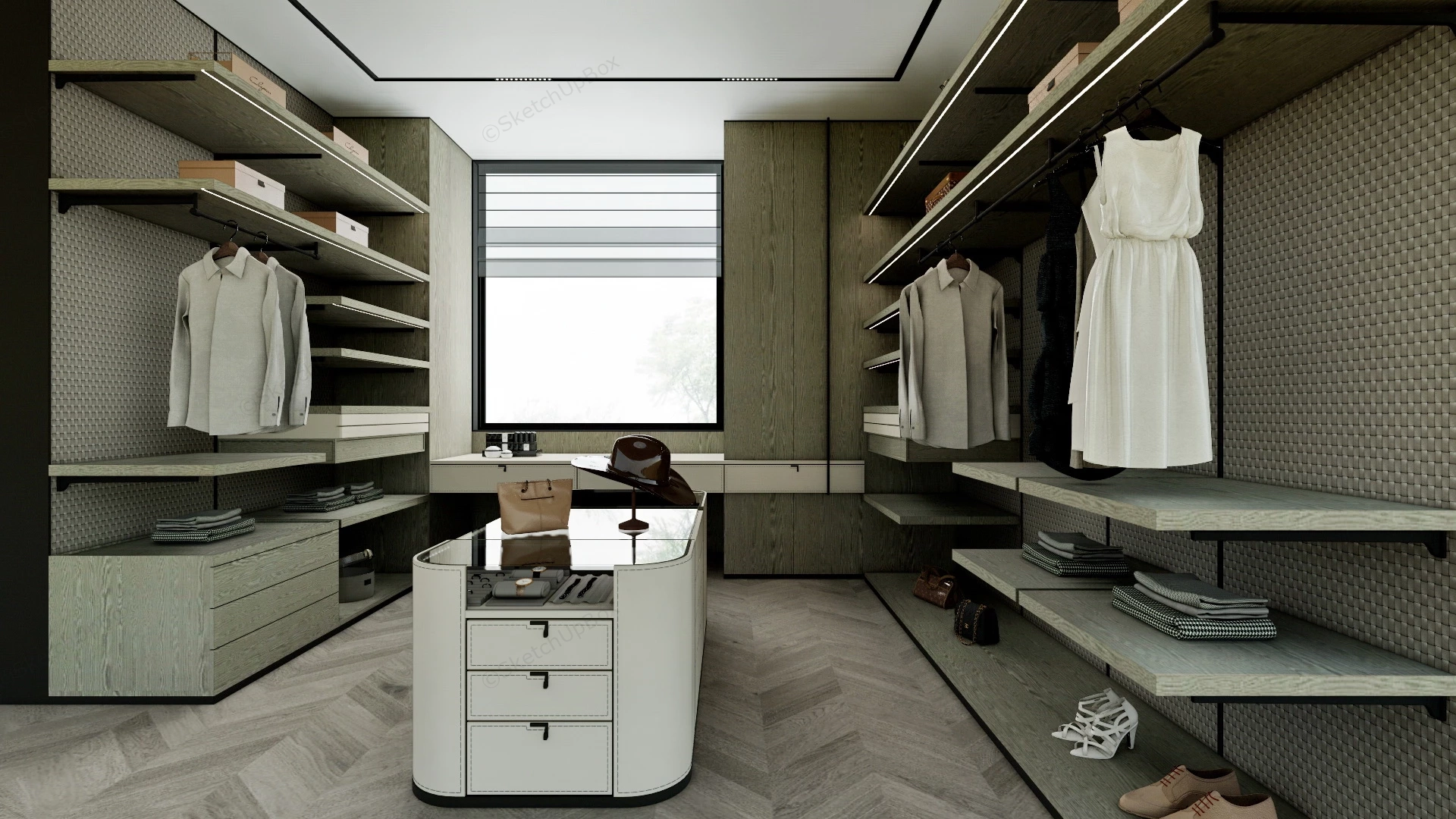 Home Dressing Room Design sketchup model preview - SketchupBox