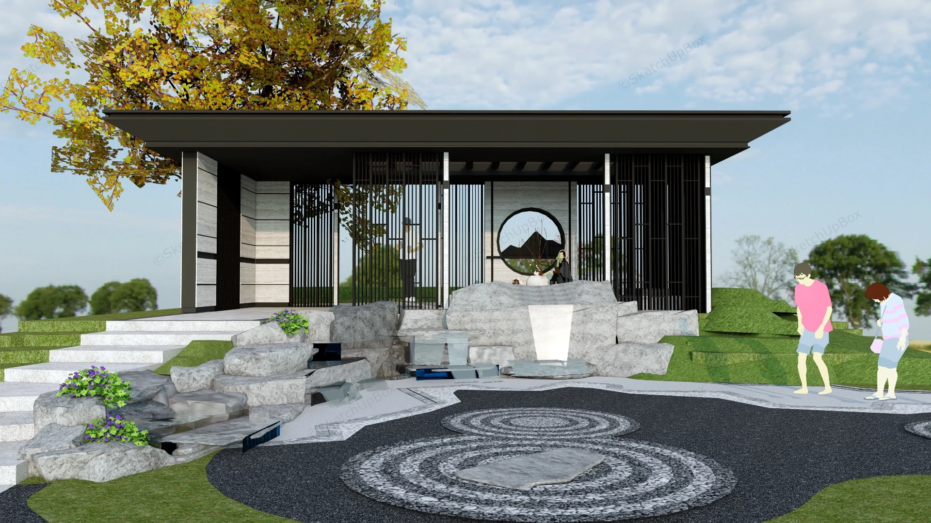 Landscape Pavilion Design sketchup model preview - SketchupBox