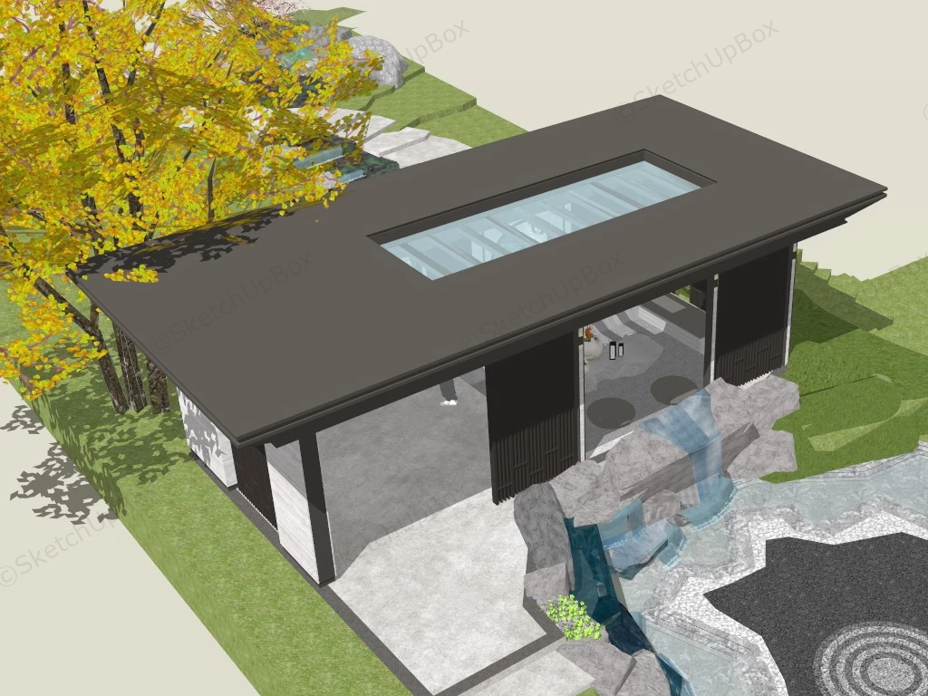 Landscape Pavilion Design sketchup model preview - SketchupBox