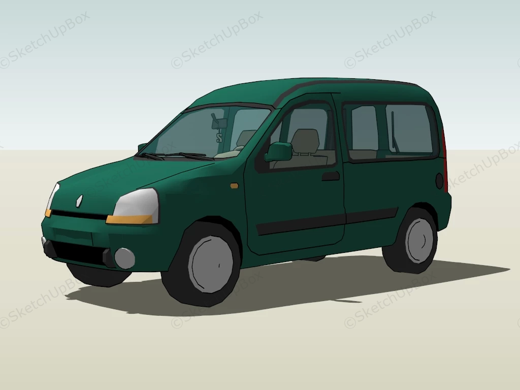 Renault Kangoo Van sketchup model preview - SketchupBox