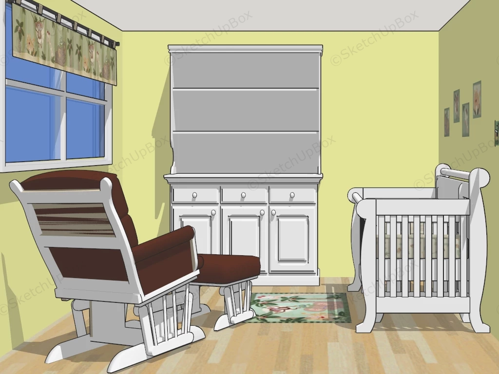 Small Nursery Idea sketchup model preview - SketchupBox