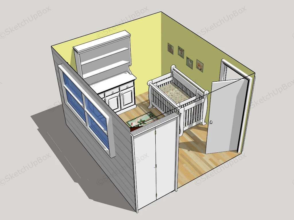 Small Nursery Idea sketchup model preview - SketchupBox