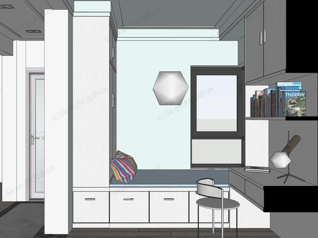 Very Small Kids Bedroom Idea sketchup model preview - SketchupBox