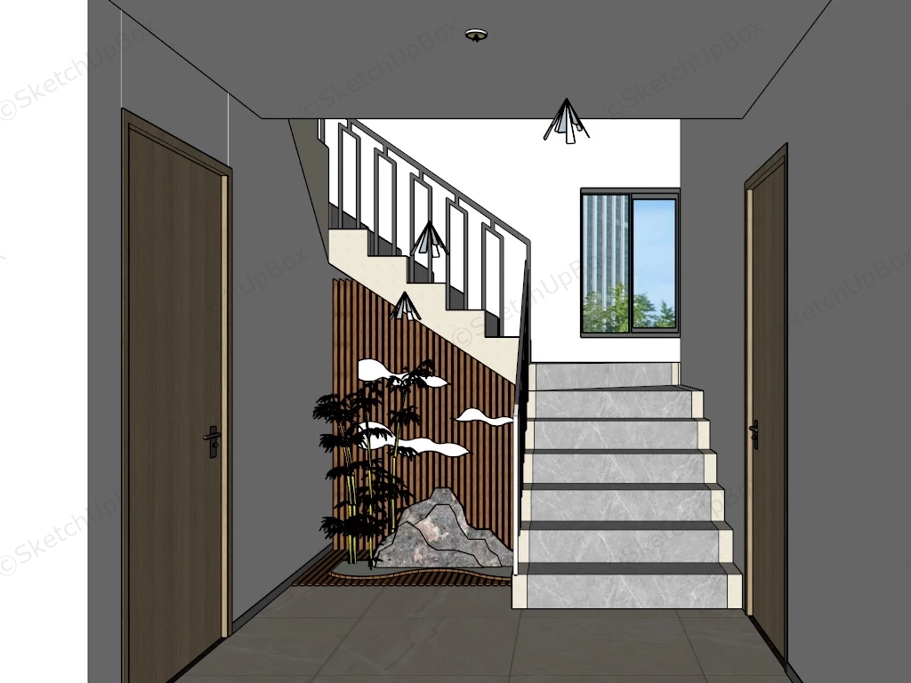 Under Stair Garden Idea sketchup model preview - SketchupBox