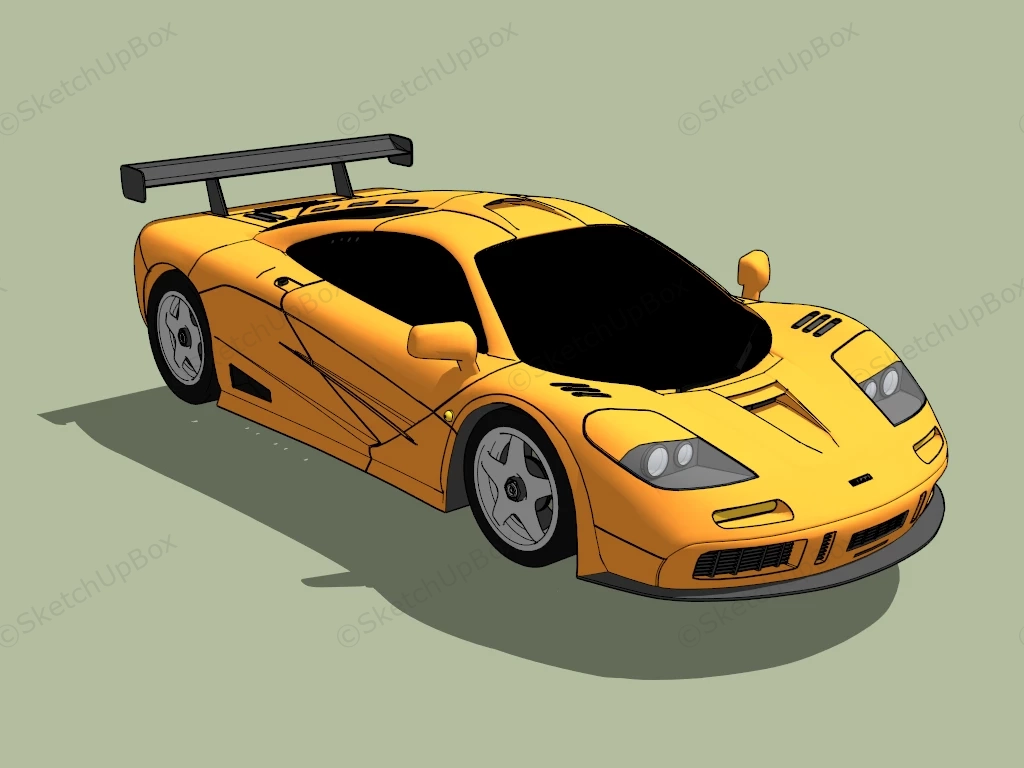 McLaren F1 LM sketchup model preview - SketchupBox