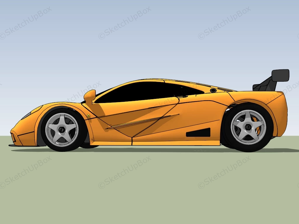 McLaren F1 LM sketchup model preview - SketchupBox