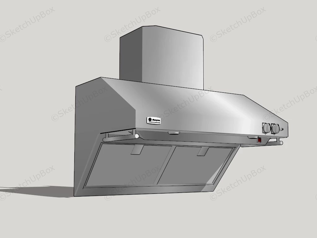 GE Monogram Vent Hood sketchup model preview - SketchupBox