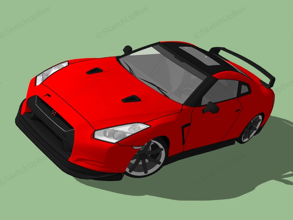 Nissan Skyline GTR sketchup model preview - SketchupBox