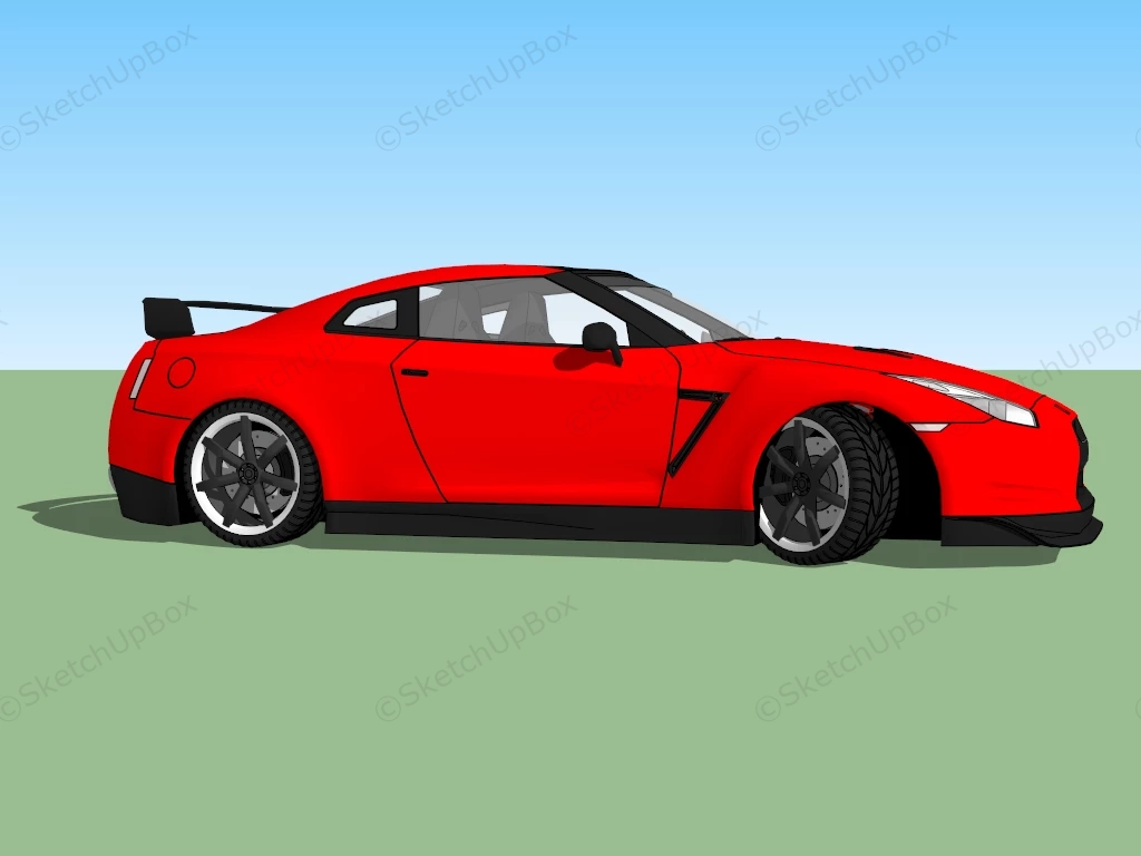 Nissan Skyline GTR sketchup model preview - SketchupBox