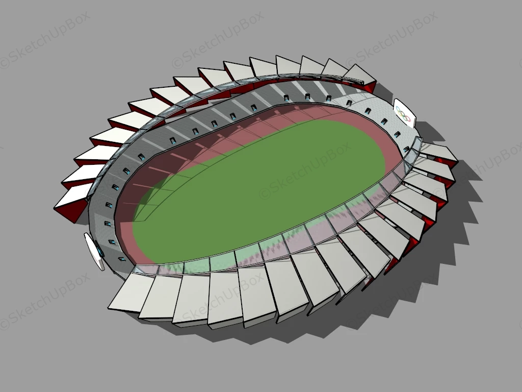 Olympic Park Stadium sketchup model preview - SketchupBox