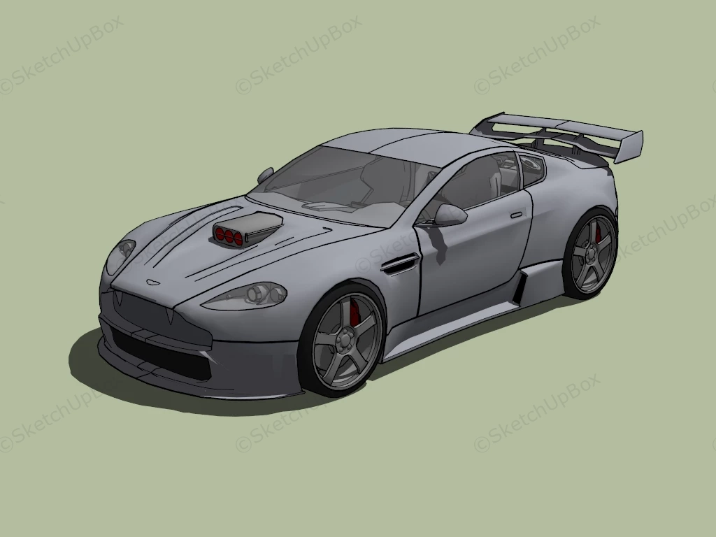 Aston Martin Vanquish Modified sketchup model preview - SketchupBox