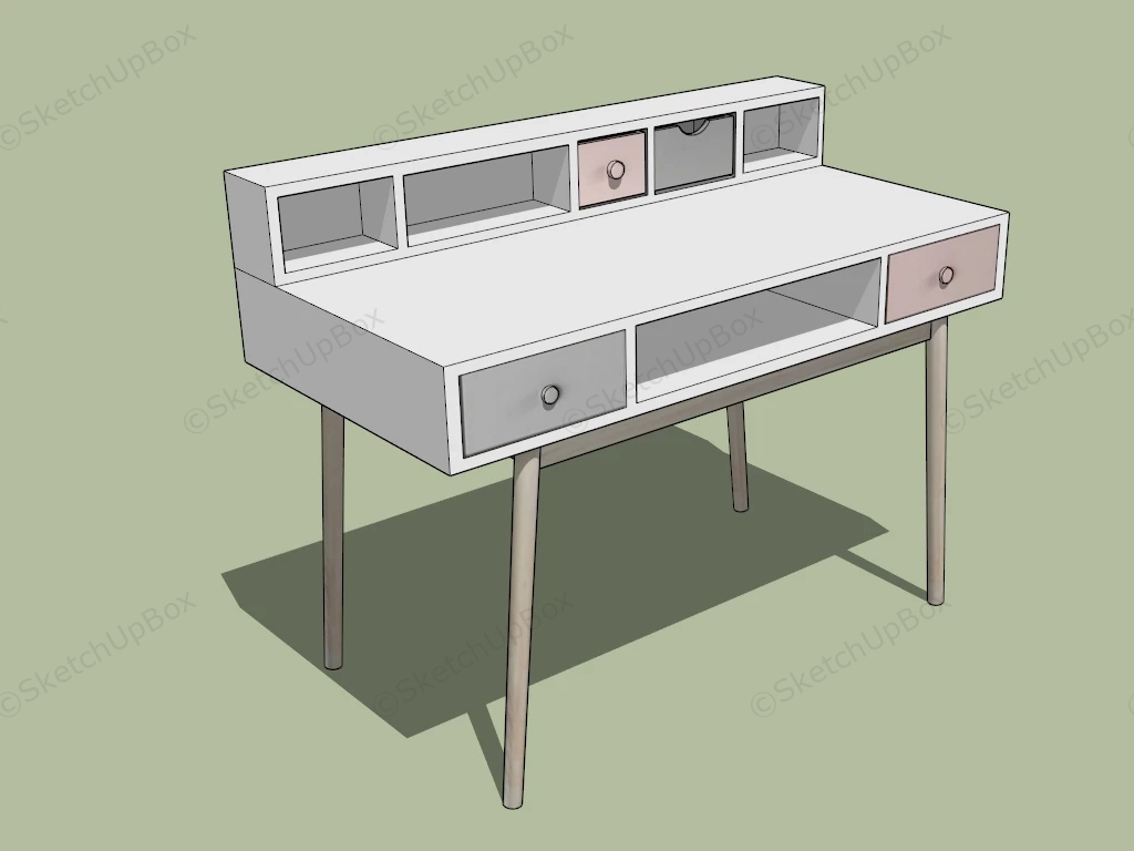 Minimalist Dressing Table sketchup model preview - SketchupBox