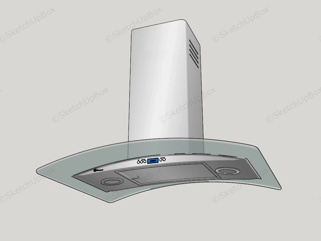 Ceiling Mount Range Hood sketchup model preview - SketchupBox