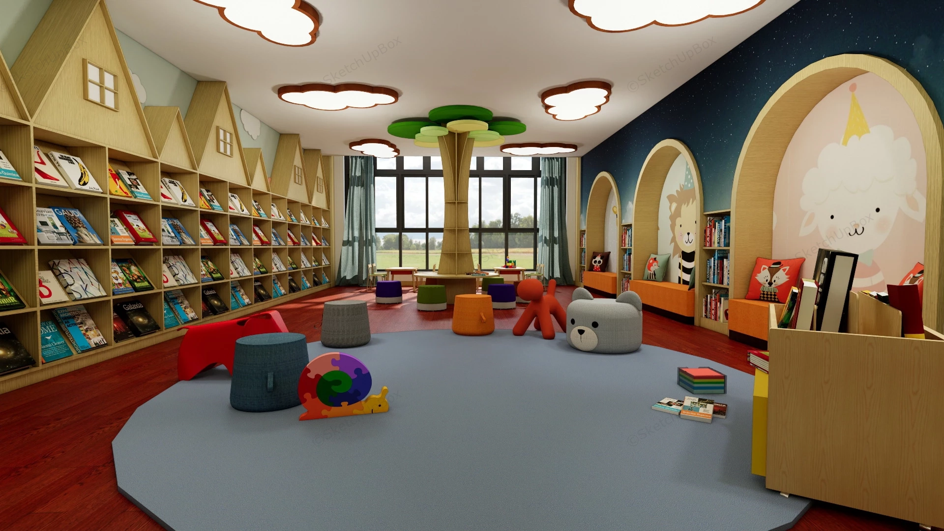 Kindergarten Room Ideas sketchup model preview - SketchupBox