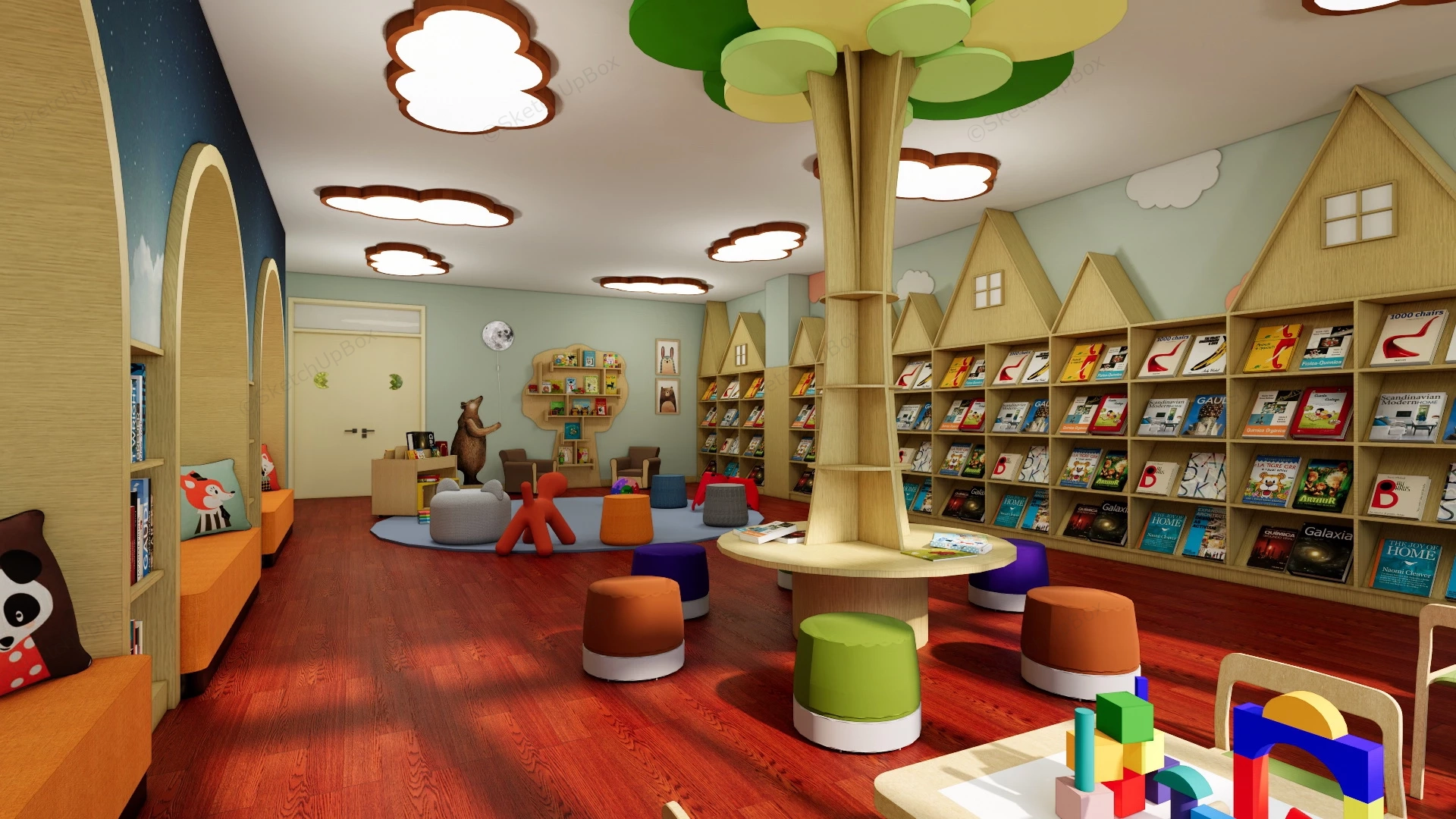 Kindergarten Room Ideas sketchup model preview - SketchupBox