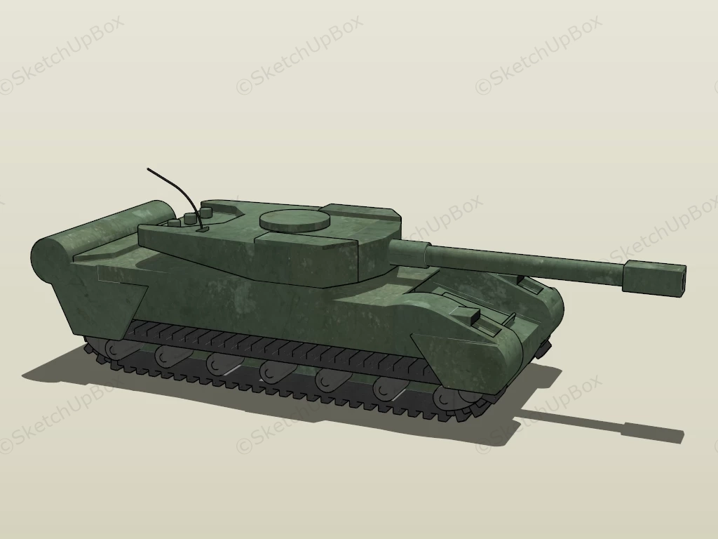 Modern Tank sketchup model preview - SketchupBox