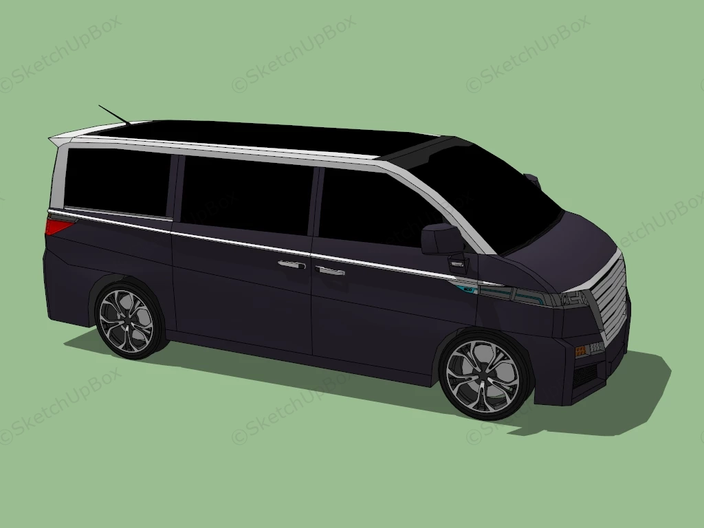 Commercial Van sketchup model preview - SketchupBox