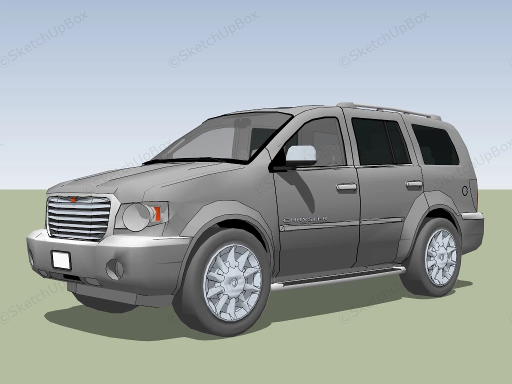 Chrysler Aspen sketchup model preview - SketchupBox