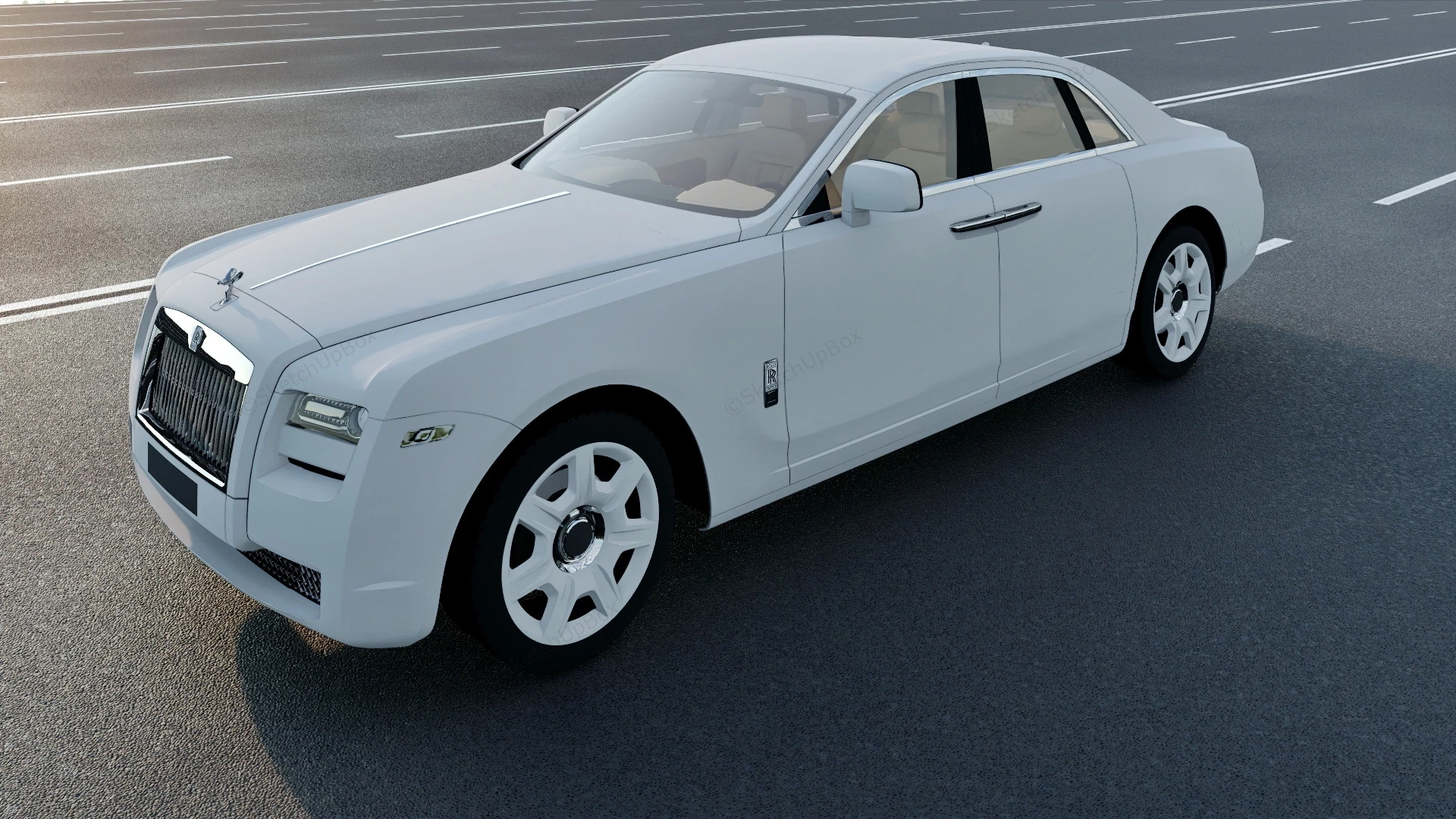 Rolls Royce Ghost sketchup model preview - SketchupBox