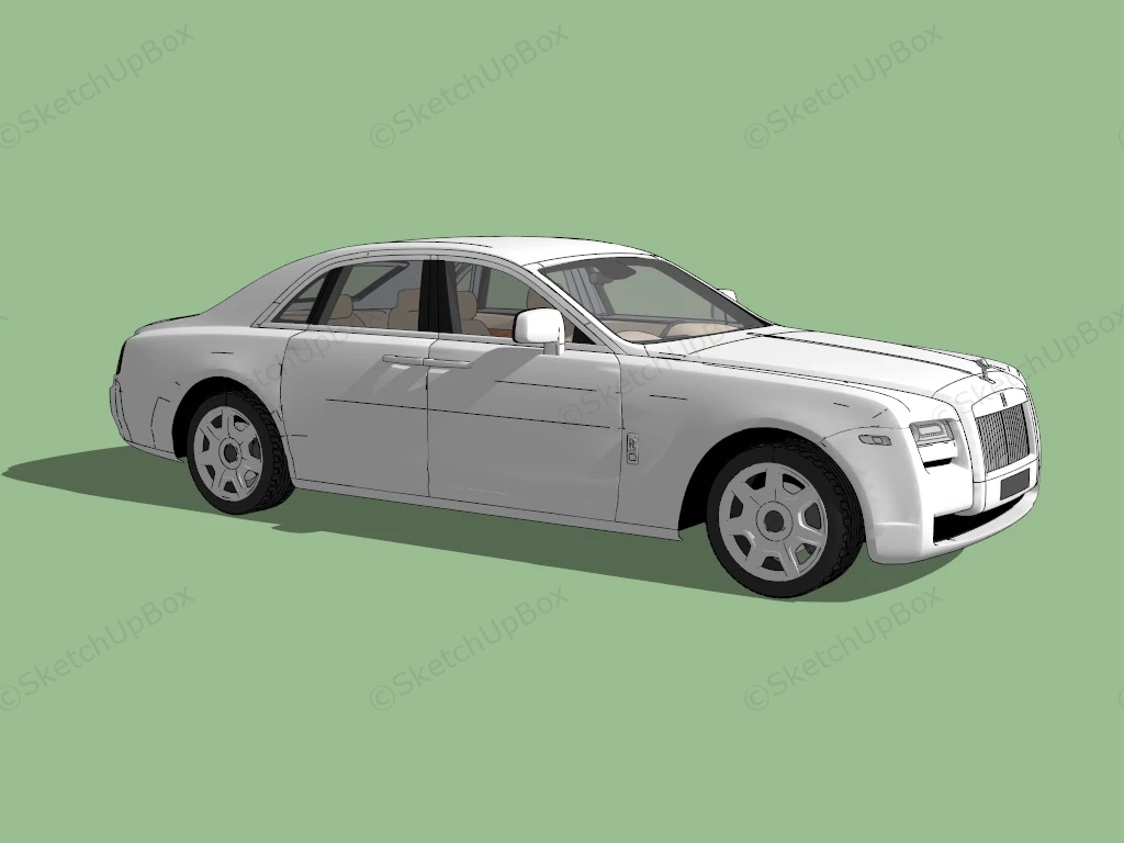 Rolls Royce Ghost sketchup model preview - SketchupBox