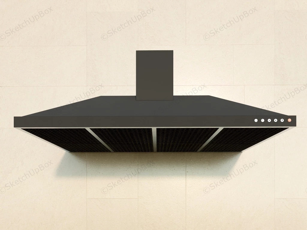 Stove Top Range Hood sketchup model preview - SketchupBox